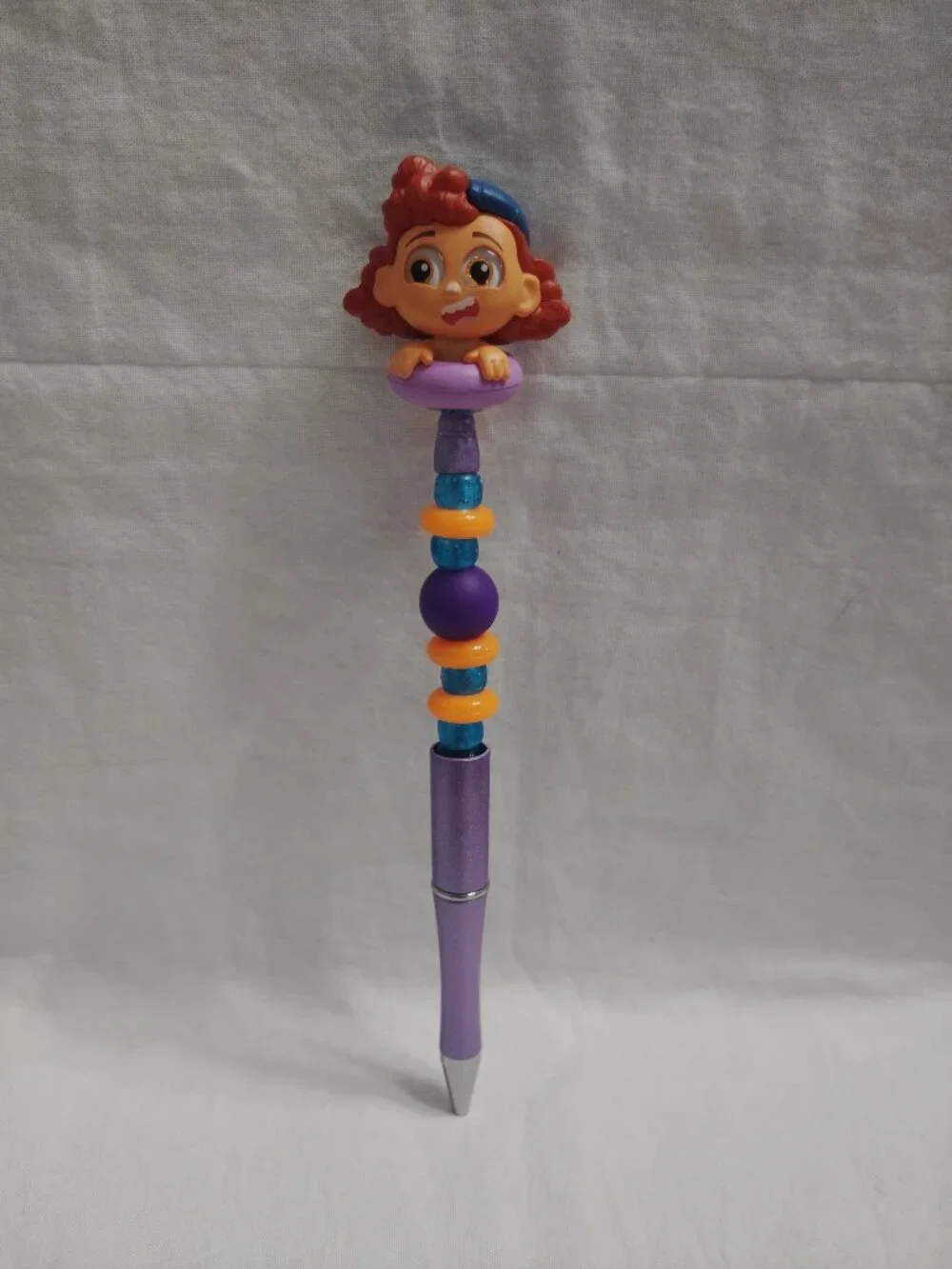Disney Doorable- Pool Party Giulia  - Handmade Beaded Pen